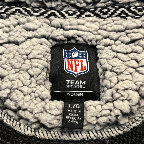 NFL TEAM APPAREL New England patriots Sherpa fleece quarter zip, size large - Picture 3 of 5